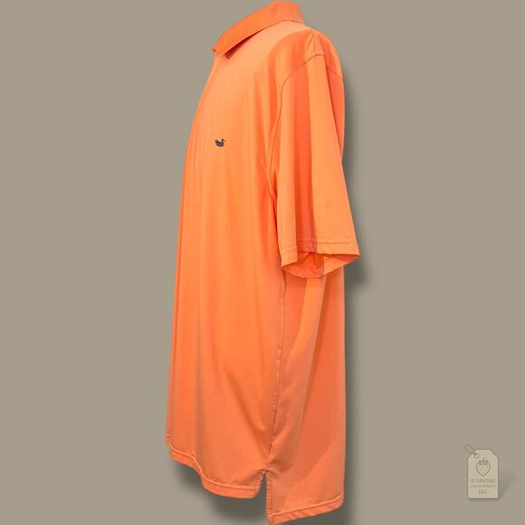 Southern Marsh 2XL Performance Golf Polo Shirt Orange Duck Logo - Picture 4 of 7